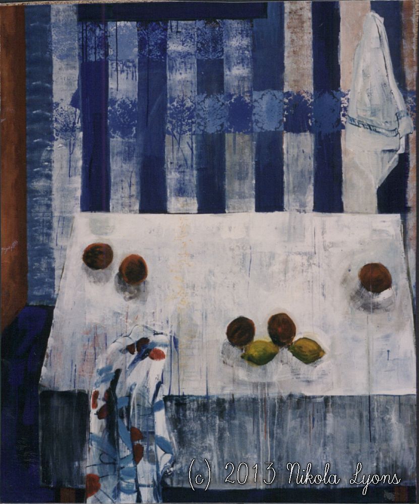 Nikola Lyons: Table With Stripes II